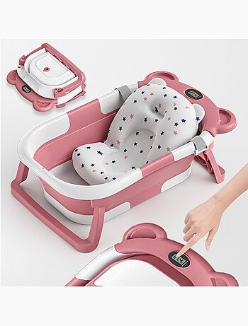 Opvouwbaar babybadje - Inclusief thermometer en badkussen - BEAR | SUPERBE BEBE