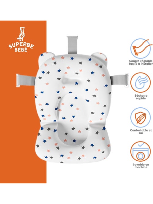 Opvouwbaar babybadje - Inclusief thermometer en badkussen - BEAR | SUPERBE BEBE - Kiabi Opvouwbaar babybadje - Inclusief thermometer en badkussen - BEAR | SUPERBE BEBE - Kiabi