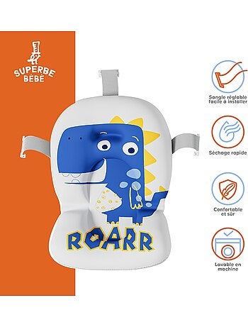 Opvouwbaar babybadje - Inclusief thermometer en badkussen - DINO | SUPERBE BEBE