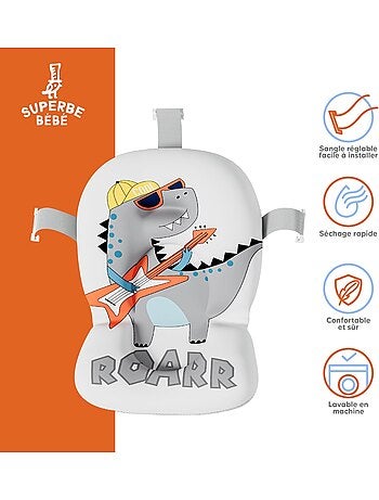 Opvouwbaar babybadje - Inclusief thermometer en badkussen - DINO | SUPERBE BEBE