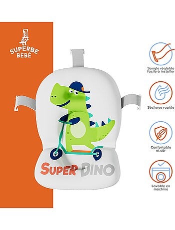 Opvouwbaar babybadje - Inclusief thermometer en badkussen - DINO | SUPERBE BEBE