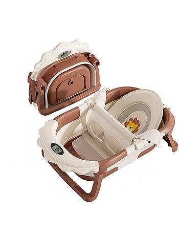 Opvouwbaar babybadje - Inclusief thermometer en badkussen - LION | SUPERBE BEBE