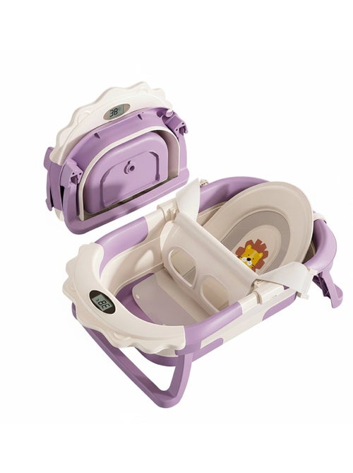 Opvouwbaar babybadje - Inclusief thermometer en badkussen - LION | SUPERBE BEBE - Kiabi Opvouwbaar babybadje - Inclusief thermometer en badkussen - LION | SUPERBE BEBE - Kiabi