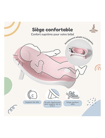Opvouwbaar babybadje - Inclusief thermometer en badzitje | SUPERBE BEBE