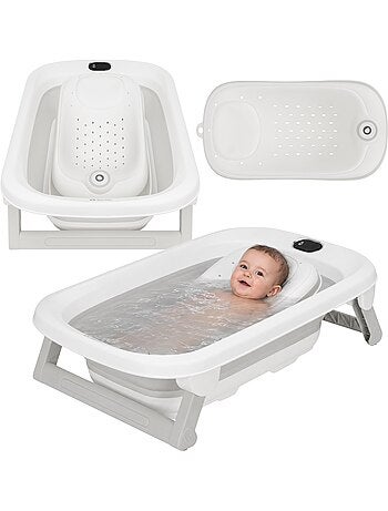 Opvouwbaar babybadje lionelo babybubble met thermometer - 2 verstelbare hoogtes