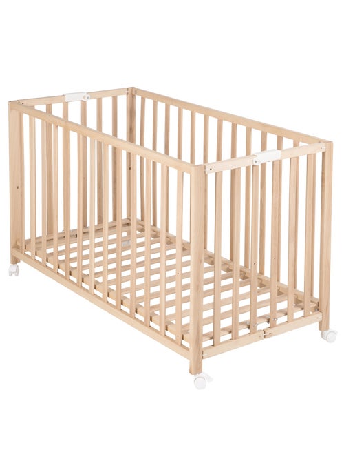 Opvouwbaar babybed 60 x 120 met wieltjes en in hoogte verstelbaar 'Fold Up' ROBA - Kiabi