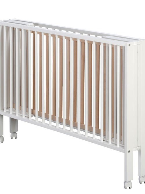 Opvouwbaar kinderbed 60x120 cm met matras, wit - Kiabi