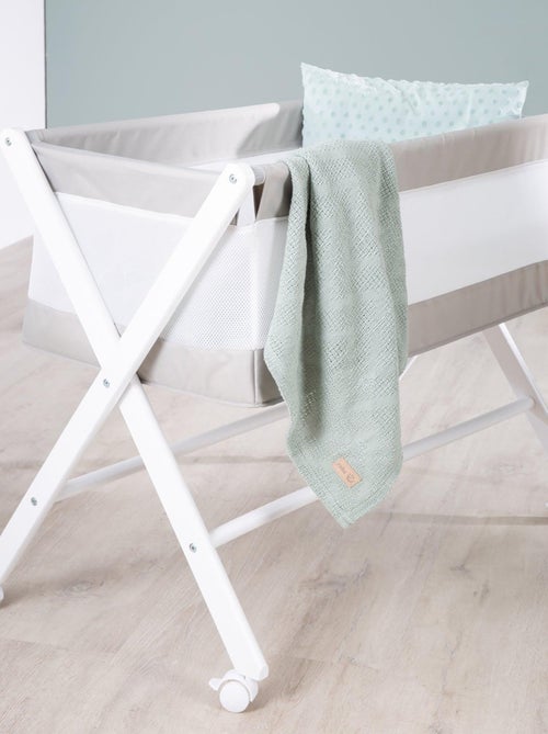 Opvouwbare bijzetwieg met matras en wieltjes met rem - roba - Kiabi
