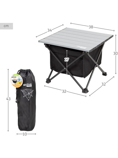 Opvouwbare campingtafel met opbergtas en vakje aktive - Kiabi Opvouwbare campingtafel met opbergtas en vakje aktive - Kiabi