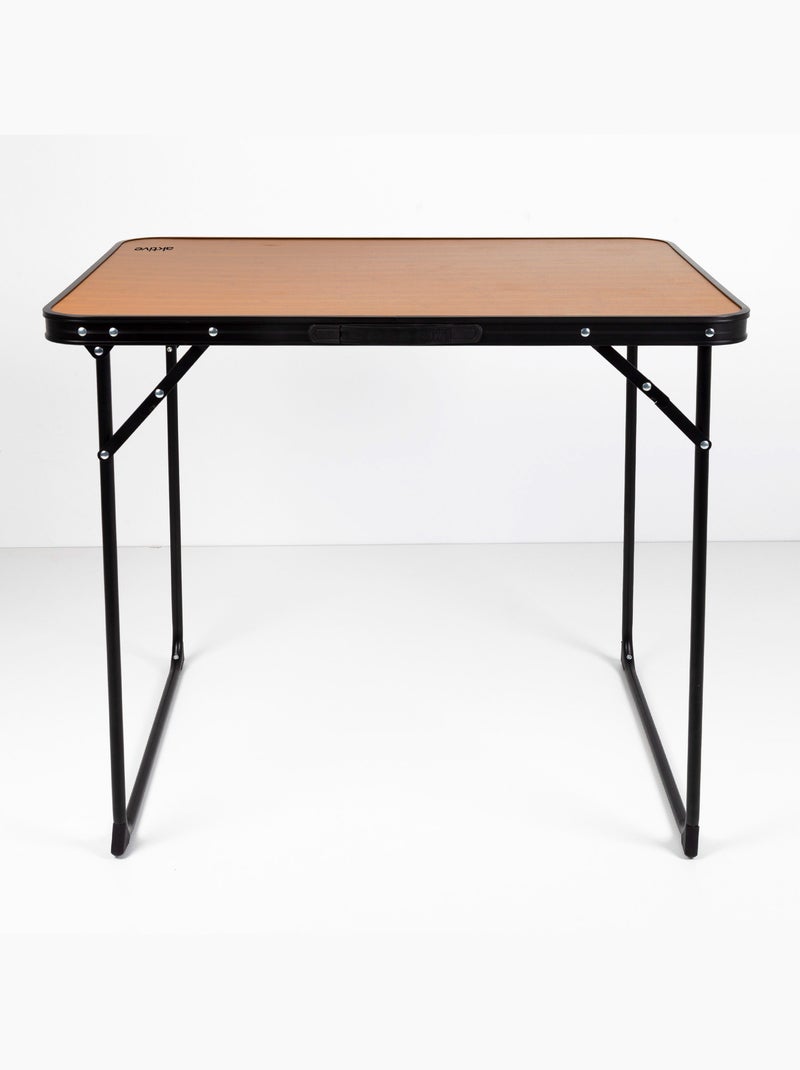 Opvouwbare campingtafel van bamboe met handvat aktive Natuurlijk hout - Kiabi