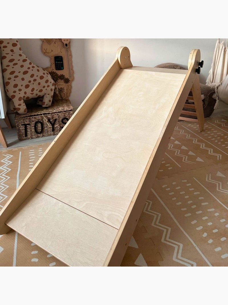 Opvouwbare houten binnenglijbaan – scandinavisch design hypermotion Beige - Kiabi