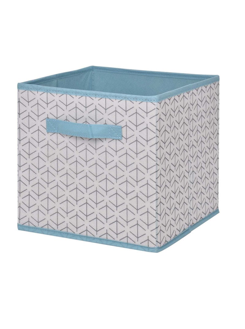 Opvouwbare opbergdoos wit / blauw - Kiabi