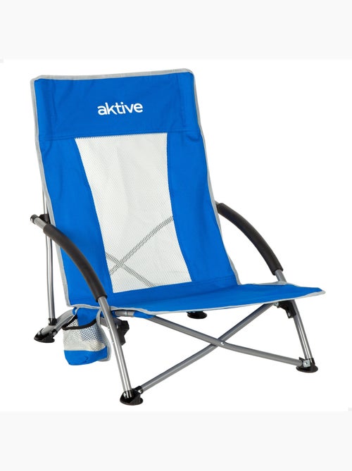 Opvouwbare stoffen strandstoel aktive - Kiabi Opvouwbare stoffen strandstoel aktive - Kiabi