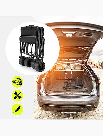 Opvouwbare transportkar hypermotion 100 l – tot 120 kg