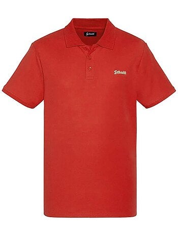 Schott ps0022 lichtblauwe polo voor heren