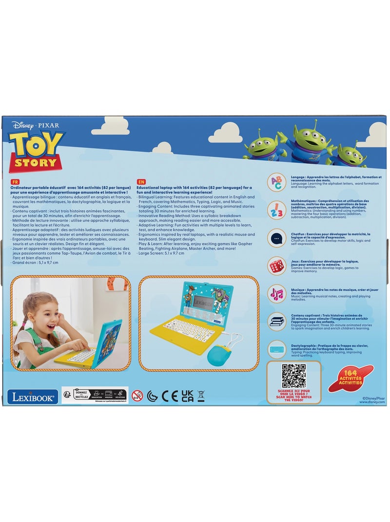 Ordinateur éducatif bilingue avec 164 activités au design toy story (en/fr) Bleu - Kiabi