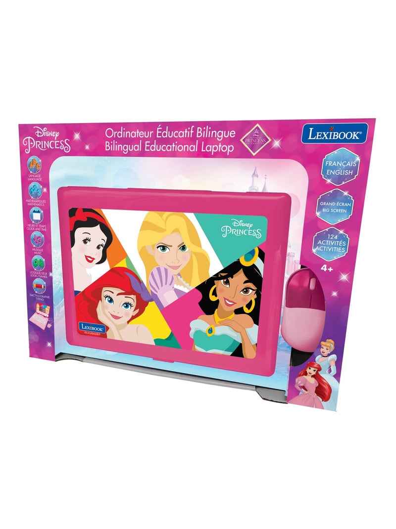 Ordinateur portable éducatif bilingue disney princesse (fr/en) Rose - Kiabi