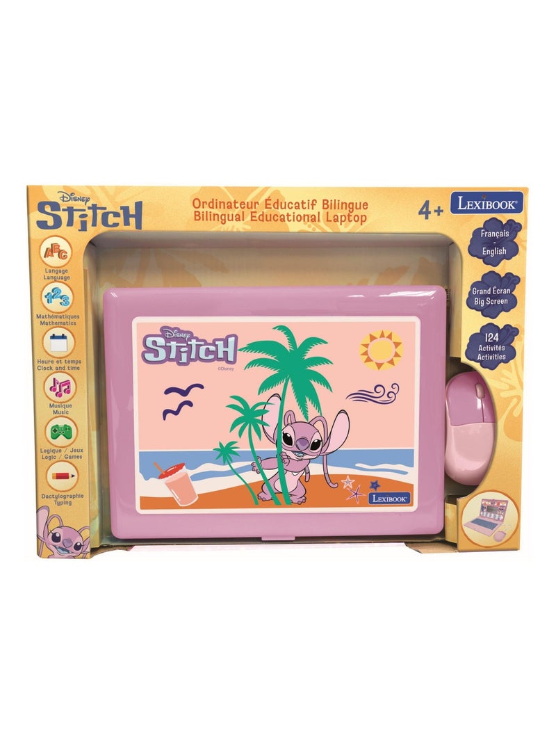 Ordinateur portable éducatif bilingue disney stitch (fr/en) Rose - Kiabi