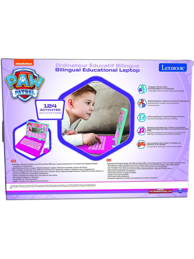 Ordinateur portable éducatif bilingue la pat patrouille girly (fr/en) Rose - Kiabi