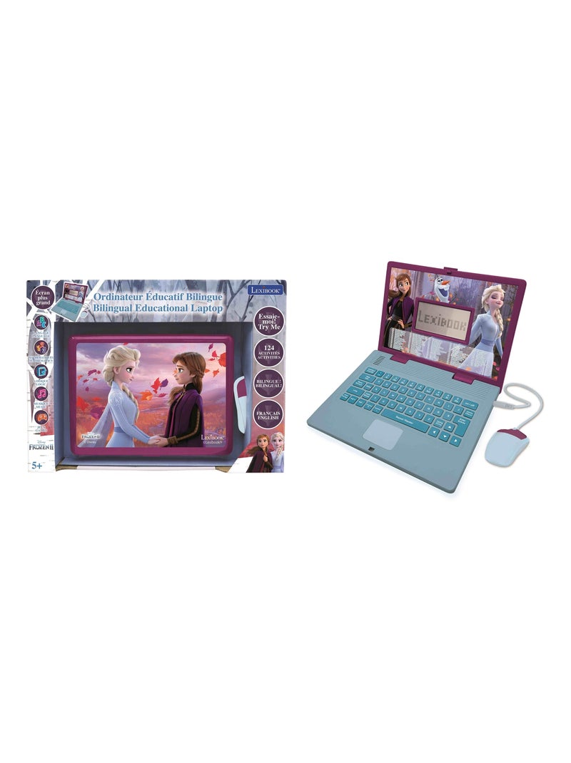 Ordinateur portable éducatif bilingue la reine des neige (fr/en) Violet - Kiabi