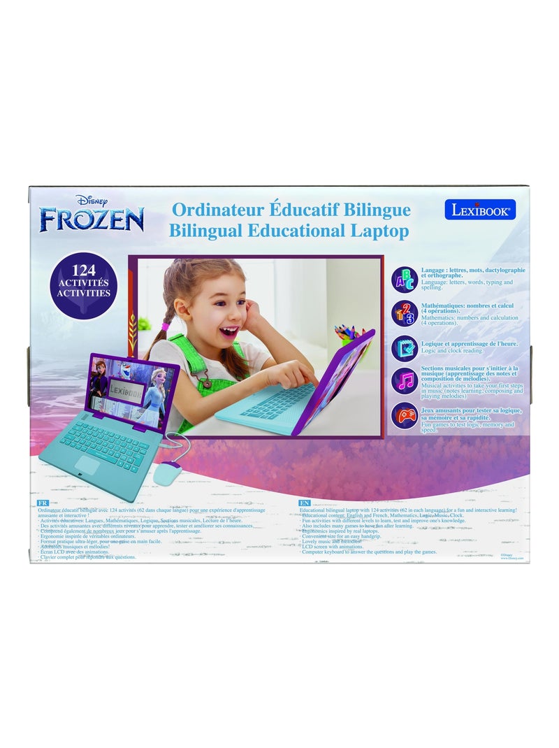 Ordinateur portable éducatif bilingue la reine des neige (fr/en) Violet - Kiabi