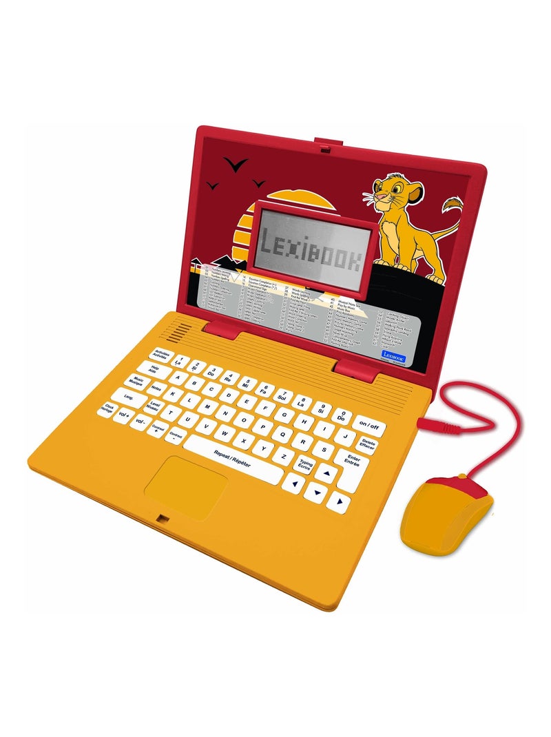 Ordinateur portable éducatif bilingue le roi lion (fr/en) Jaune - Kiabi