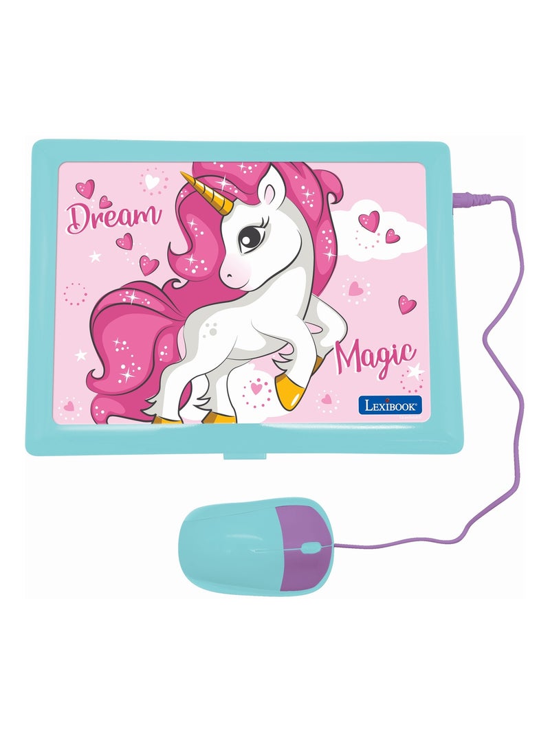 Ordinateur portable éducatif bilingue licorne (fr/en) Rose - Kiabi