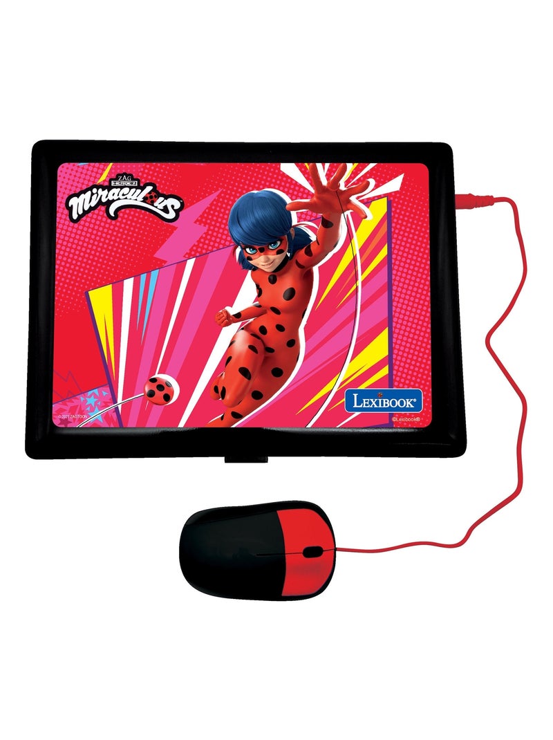 Ordinateur portable éducatif bilingue miraculous (fr/en) Rouge - Kiabi