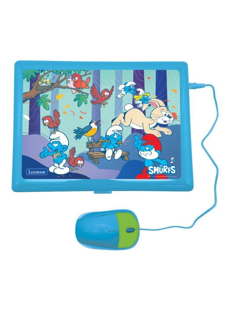 Ordinateur portable éducatif bilingue schtroumpfs (fr/en) Bleu - Kiabi