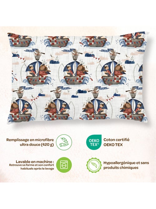 Oreiller avec taie inclus - Coton OEKO-TEX | SUPERBE BEBE - Kiabi Oreiller avec taie inclus - Coton OEKO-TEX | SUPERBE BEBE - Kiabi