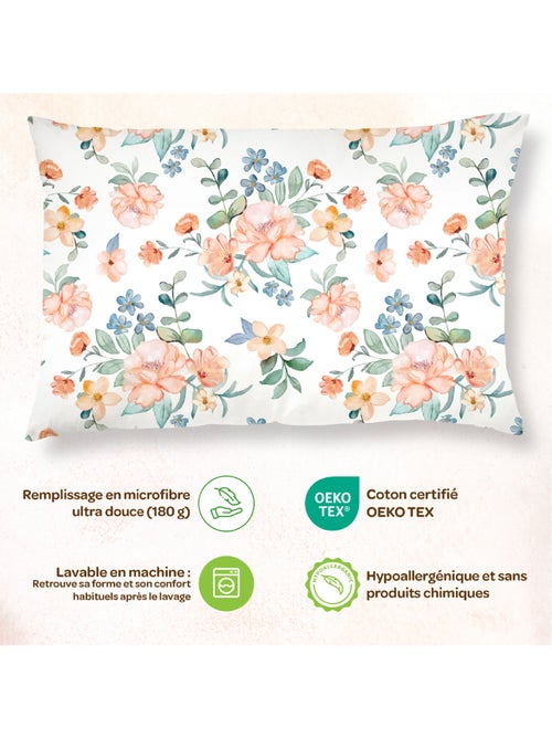 Oreiller avec taie inclus - Coton OEKO-TEX | SUPERBE BEBE - Kiabi Oreiller avec taie inclus - Coton OEKO-TEX | SUPERBE BEBE - Kiabi