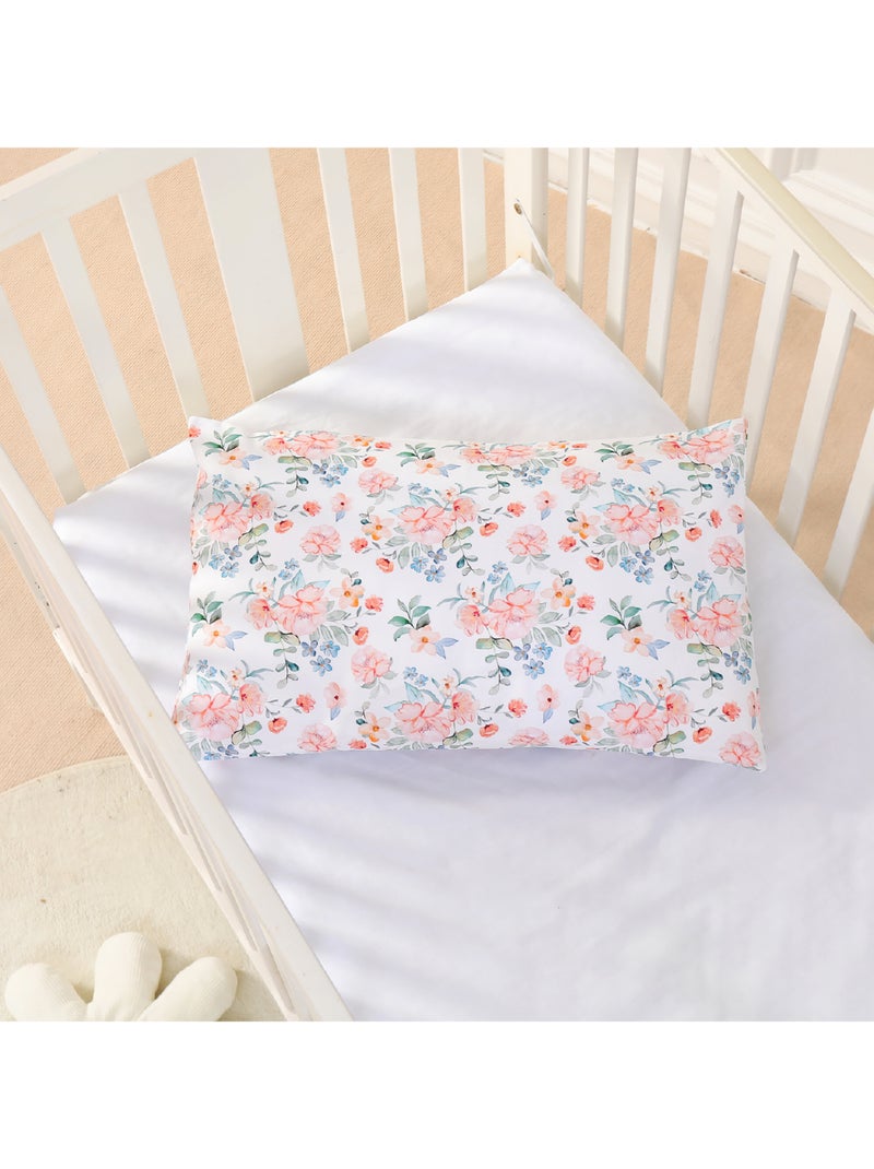 Oreiller avec taie inclus - Coton OEKO-TEX | SUPERBE BEBE Blanc Rose Bleu - Kiabi