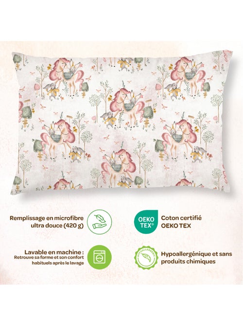 Oreiller avec taie inclus - Coton OEKO-TEX | SUPERBE BEBE - Kiabi Oreiller avec taie inclus - Coton OEKO-TEX | SUPERBE BEBE - Kiabi