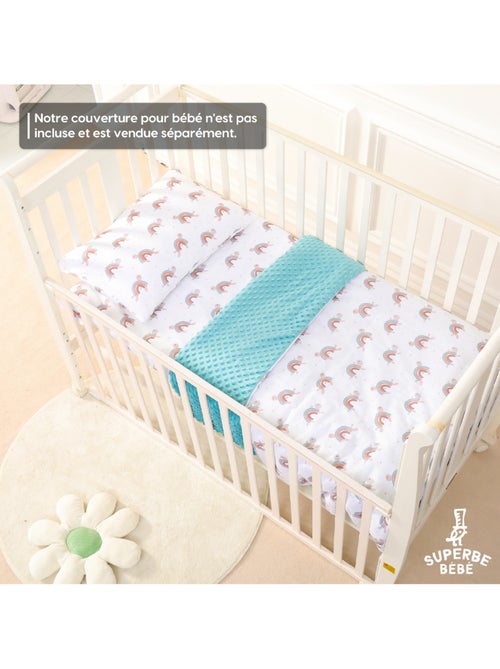 Oreiller avec taie inclus - Coton OEKO-TEX | SUPERBE BEBE - Kiabi Oreiller avec taie inclus - Coton OEKO-TEX | SUPERBE BEBE - Kiabi