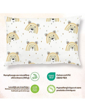 Oreiller avec taie inclus - Coton OEKO-TEX | SUPERBE BEBE