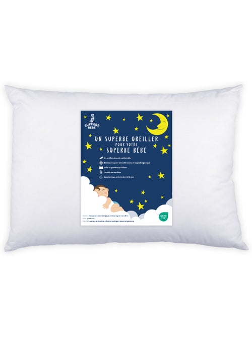 Oreiller enfant 33x45 | SUPERBE BEBE - Kiabi