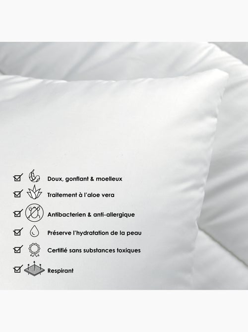 Oreiller respirant moelleux premium avec traitement anti-acarien - Kiabi Oreiller respirant moelleux premium avec traitement anti-acarien - Kiabi