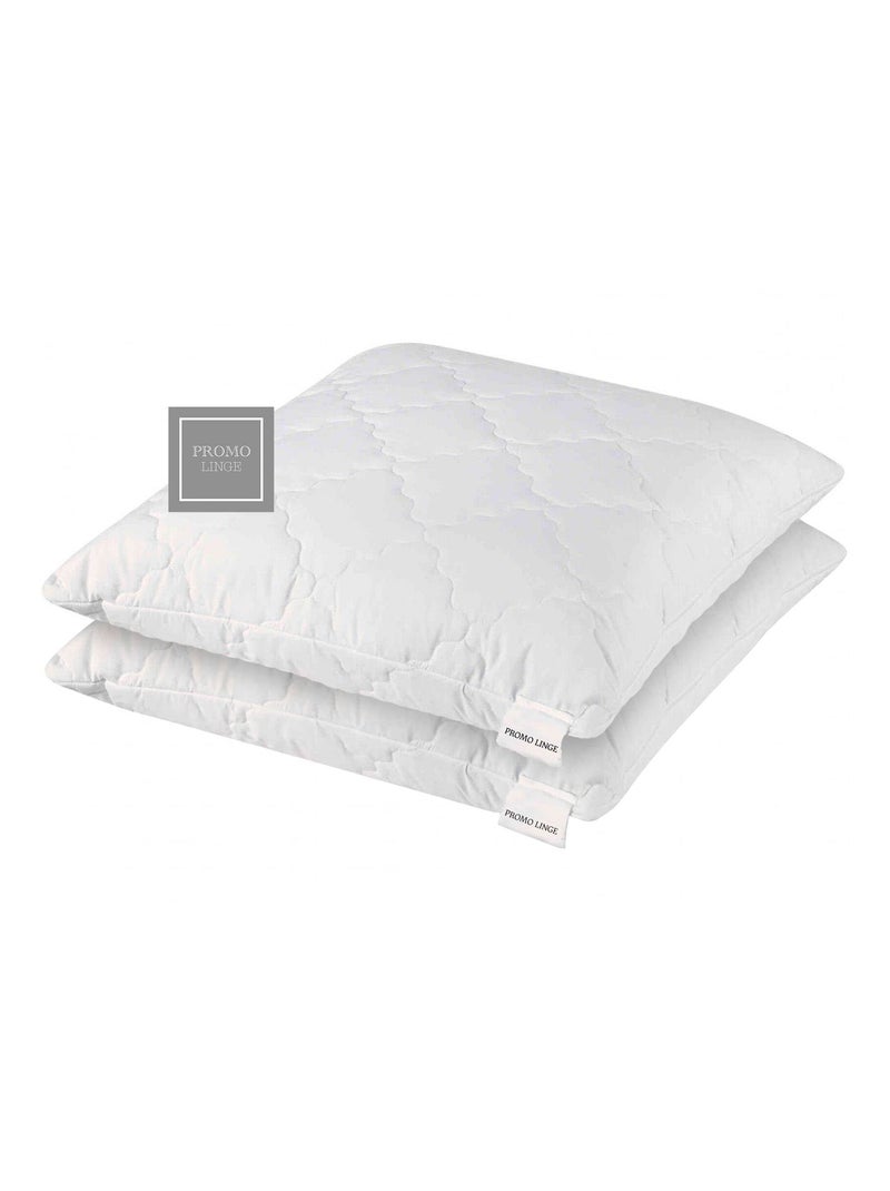 Oreillers Polyester Flocon Mémoire de Forme PROMO LINGE Blanc - Kiabi
