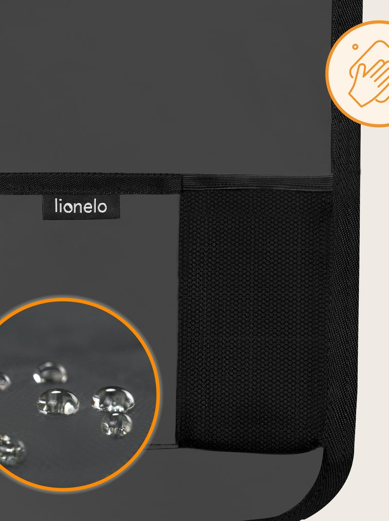 Organisateur de siège auto 2en1 LIONELO - Poche transparente - 5 poches de tailles différentes Gris - Kiabi