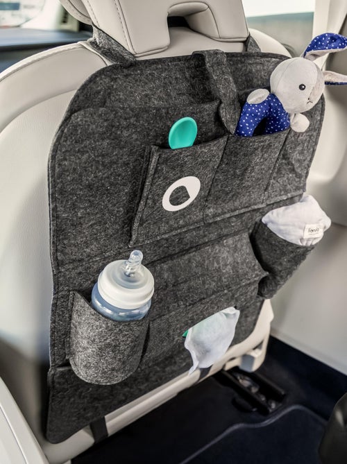 Organisateur de siège auto 2en1 LIONELO Organizer - 7 poches de tailles différentes - Kiabi Organisateur de siège auto 2en1 LIONELO Organizer - 7 poches de tailles différentes - Kiabi