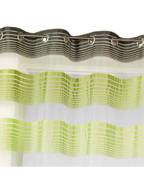 Organza-gordijn met fijne gekleurde horizontale strepen - Kiabi Organza-gordijn met fijne gekleurde horizontale strepen - Kiabi
