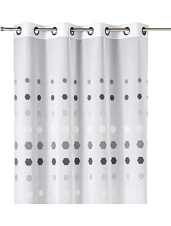 Organza-gordijn met geometrische stippen