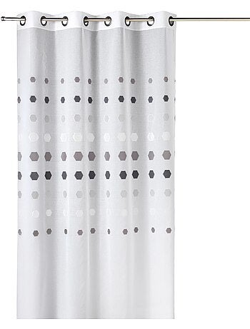 Organza-gordijn met geometrische stippen