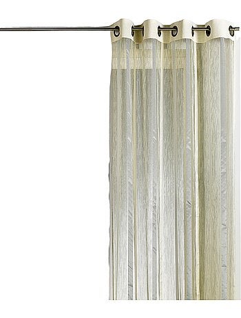 Organza-gordijn met verticale strepen en sierscherm