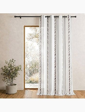Organza-gordijn met verticale strepen