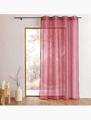 Organza voile met fijne horizontale strepen