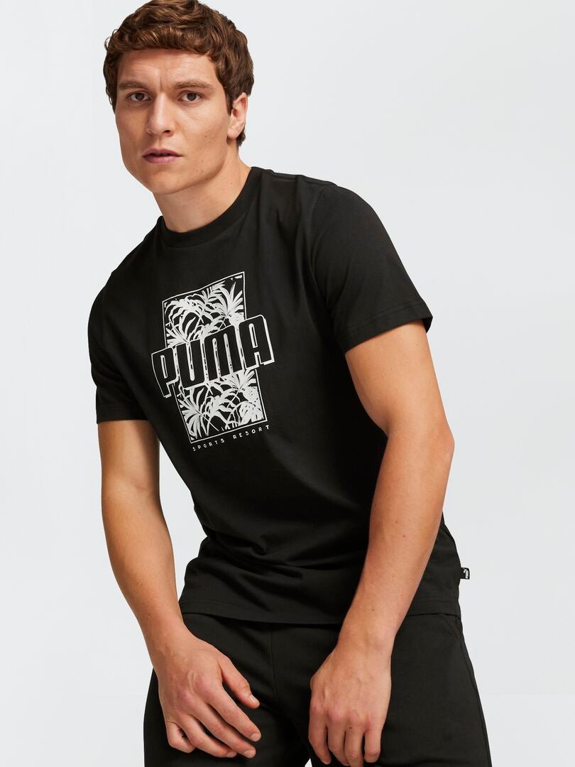 Origineel Puma-T-shirt ZWART - Kiabi