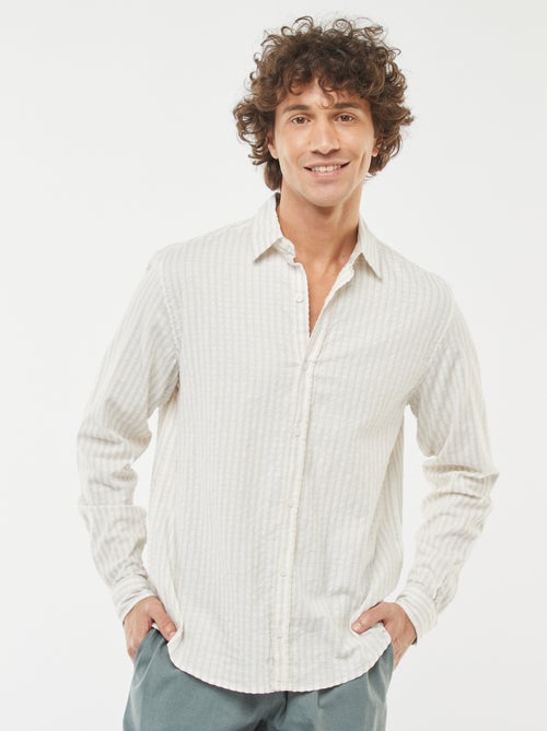 Originele blouse met lange mouw en een comfortabele snit - Kiabi