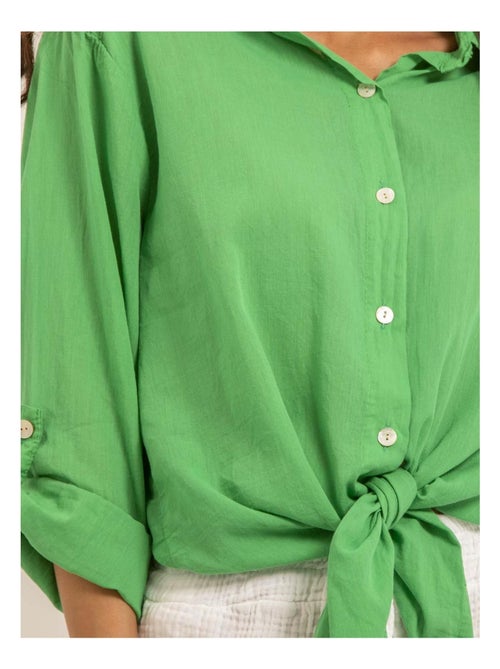 Orine katoenen shirt met lange mouwen - Kiabi Orine katoenen shirt met lange mouwen - Kiabi