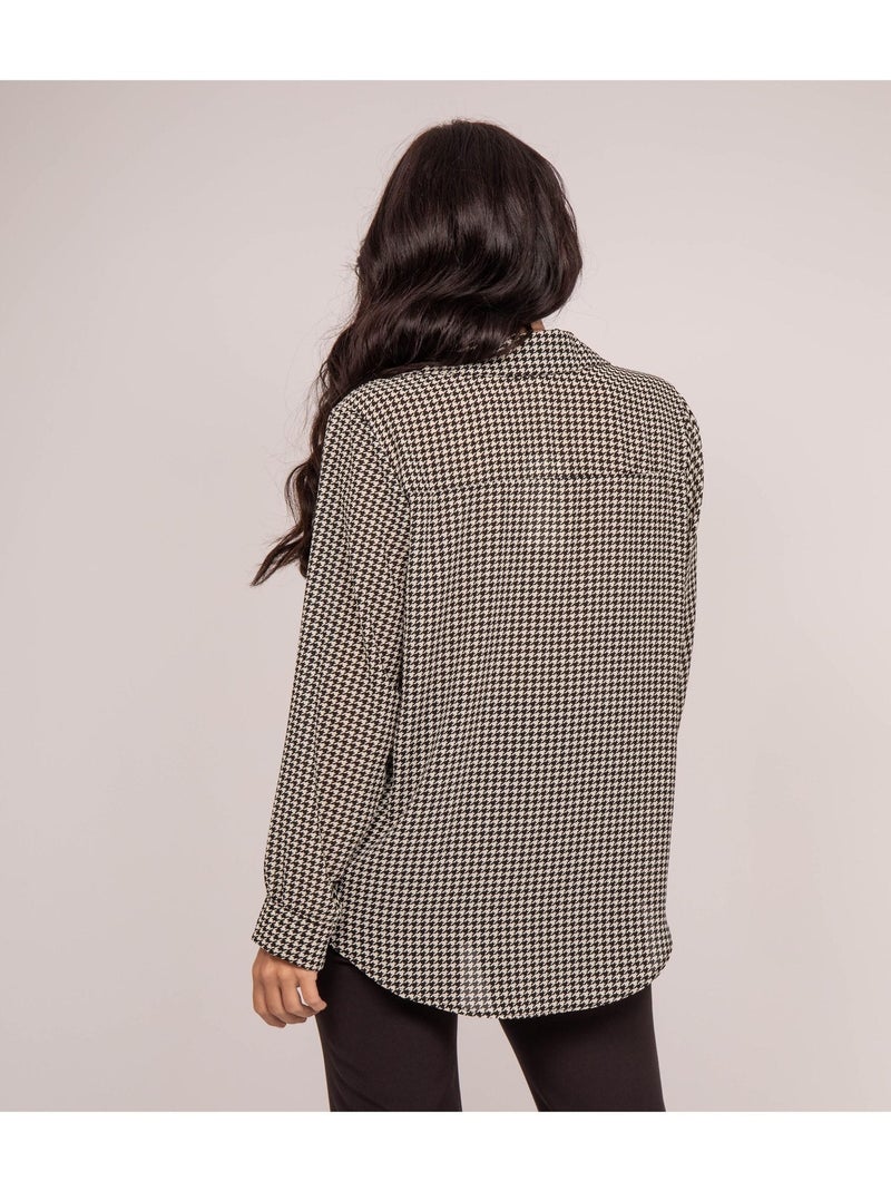 ORIS-shirt met patroon Zwart - Kiabi
